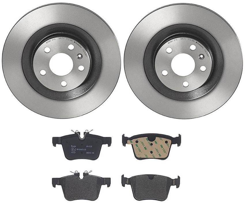 Volvo Brembo Brakes Kit - Pads and Rotors Rear (320mm) (Low-Met) LR061385 - Brembo 4038708KIT